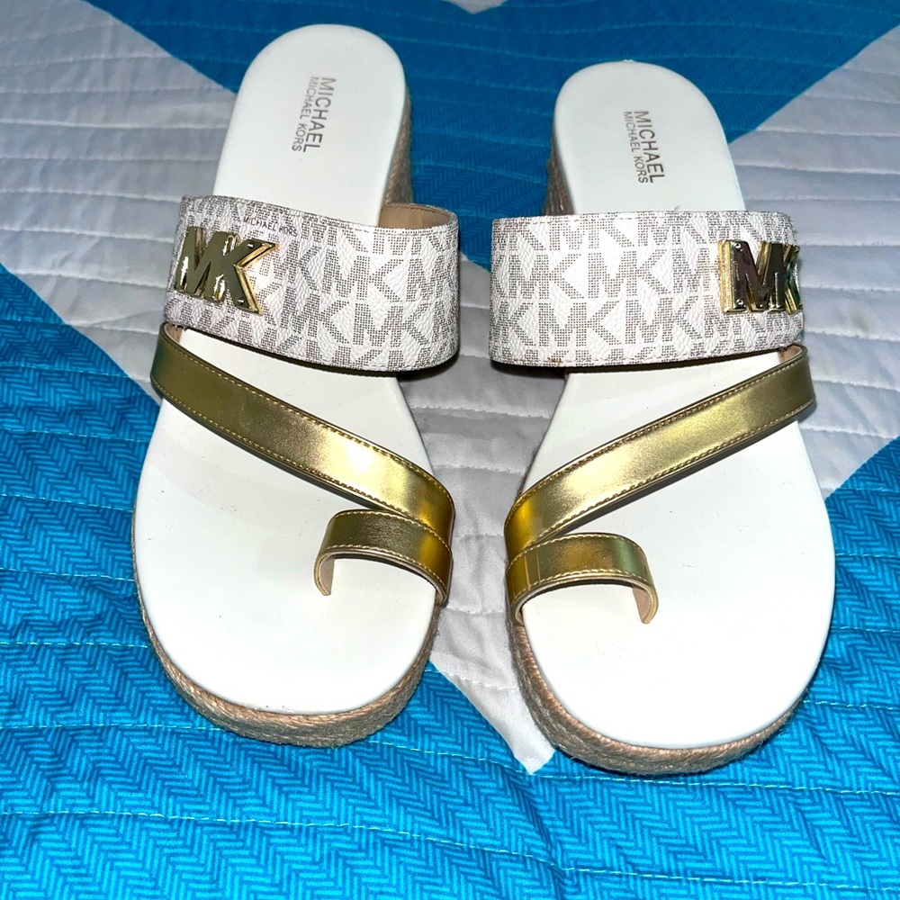 Michael kors| S: 8| White/Gold